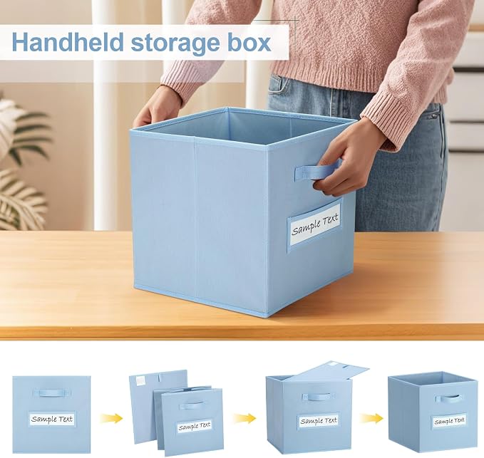 11x11 storage cube bins Foldable Fabric storage cubes - Image 4