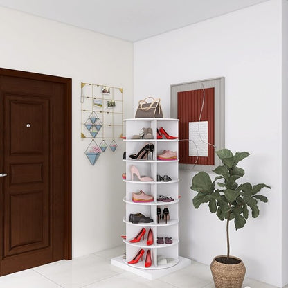 Rotating Shoe Rack Tower, 7-Tier Spinning Shoe Rack, Free Standing 360° - Image 10
