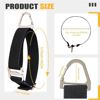 Heavy Duty Extension Cord Holder Organizer 17 Inch Adjustable Storage Straps - Image 3