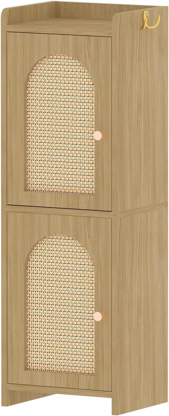 Arbuxzuy Rattan Bathroom Storage Cabinet - Image 8