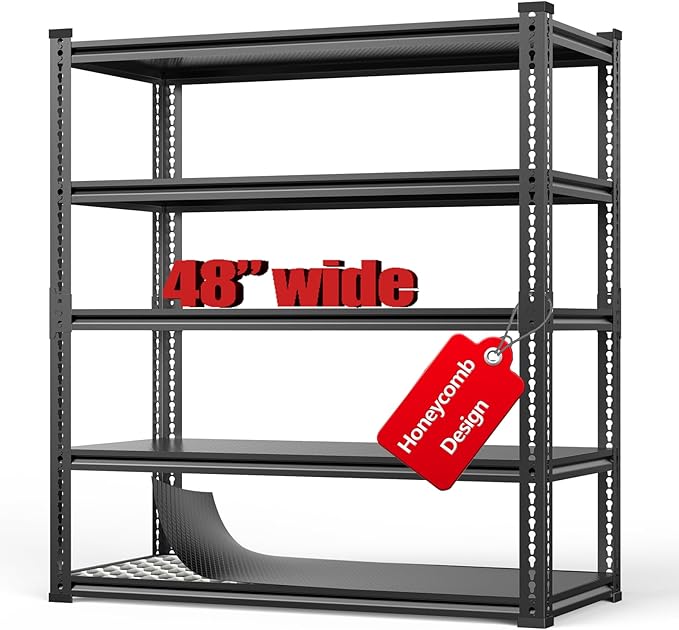 Lauxery Heavy Duty Garage Shelving 3000lbs Capacity by Lauxery