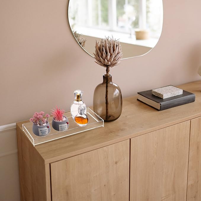 Maitys 3 Pcs Acrylic Vanity Tray Bathroom Tray - Image 5