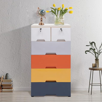 5 Tier Storage Cabinet Plastic Storage Cabinet - Image 2