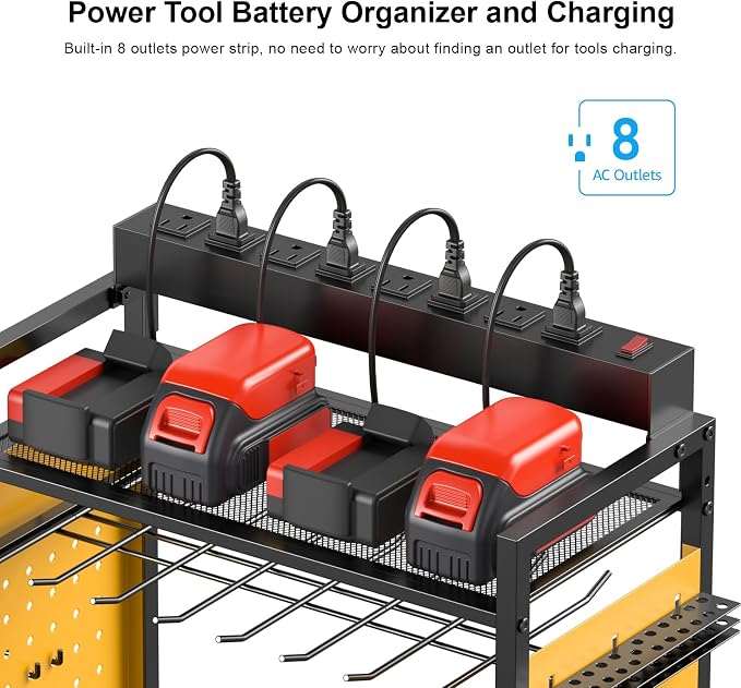 CCCEI Garage Power Tools Organizer Cart - Image 2