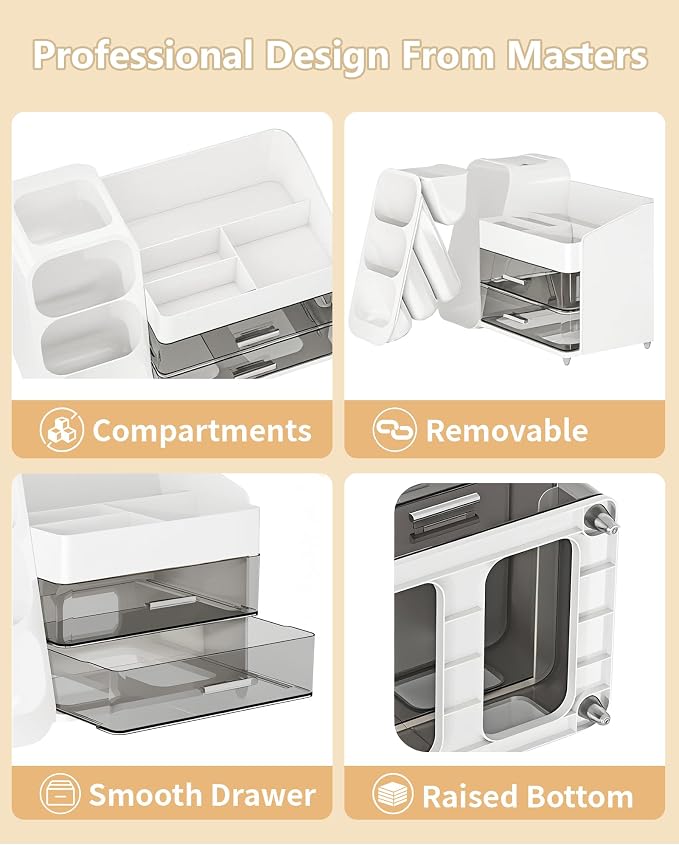 Makeup Organizer with Drawers, Skincare Organizer, Storage Box Cosmetic Display - Image 3