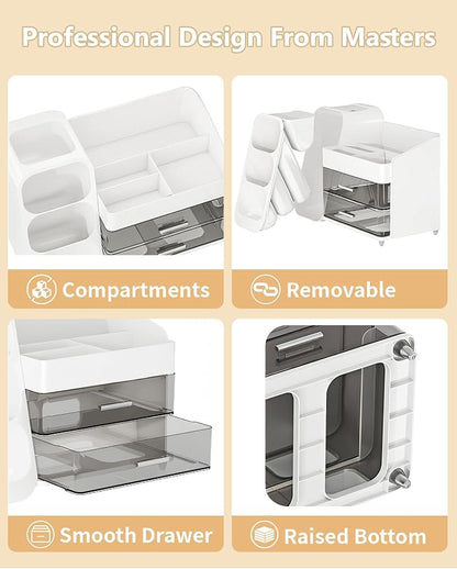 Makeup Organizer with Drawers, Skincare Organizer, Storage Box Cosmetic Display - Image 3