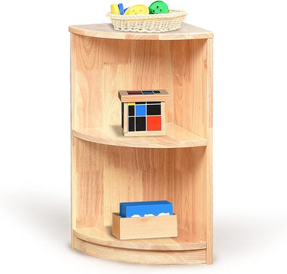 Corner Storage Bookcase Montessori Shelf-Toy, Crafts&Supplies Storage Organizer by KRAND