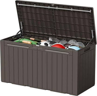 110 Gallon Deck Box Outdoor Indoor Waterproof Storage Box by Acurax