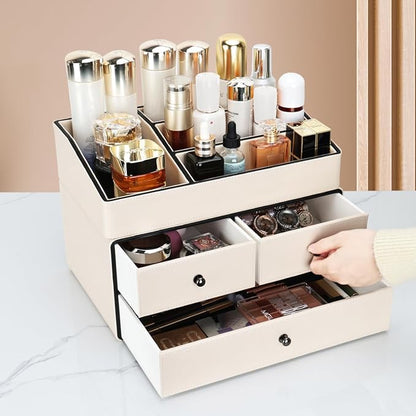 KINGFOM Leather Makeup Organizer - Image 8