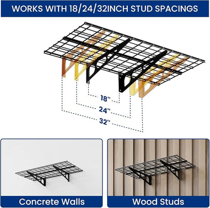 FLEXIMOUNTS 2-Pack 2x4ft Garage Shelving - Image 4