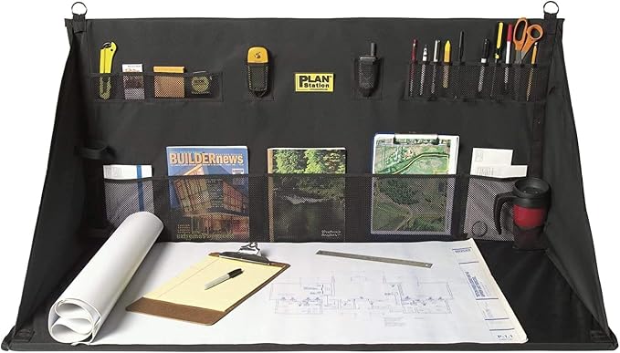 PRO WS3800 Portable Standing Desk, Storage by Plan+Station