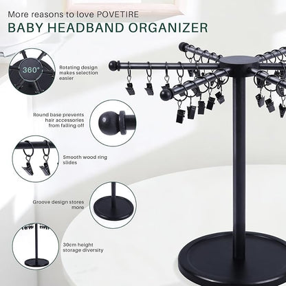 POVETIRE Headband Holder Bow Organizer - Image 5