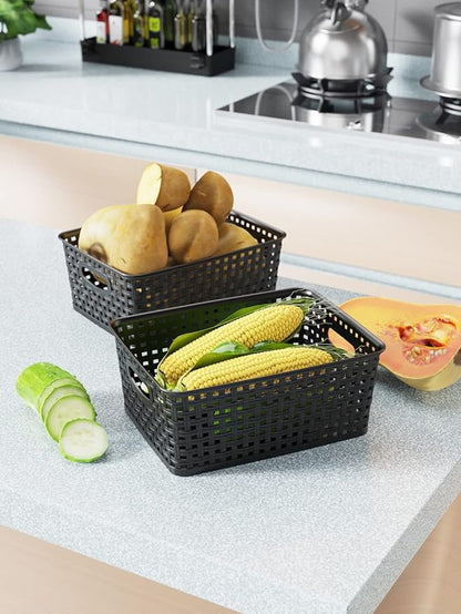 WYT Woven Storage Organizer Basket, 10.1 x 7.55 x 4.1 - Image 5