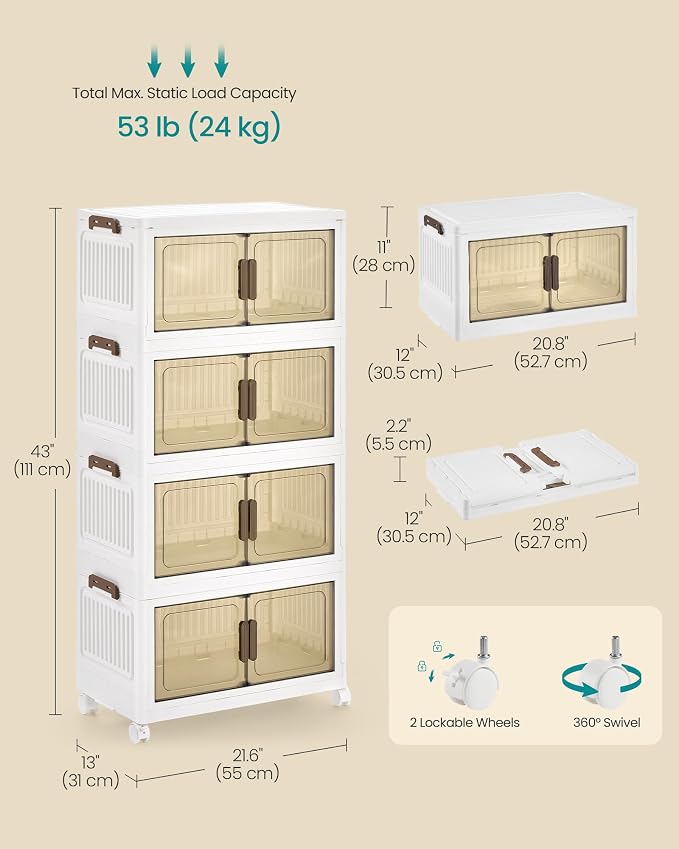 SONGMICS 48QT Plastic Storage Bins - Image 6