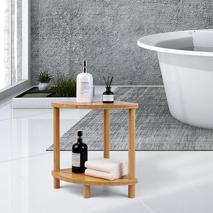Upgraded Bamboo Corner Shower Stool - Image 7