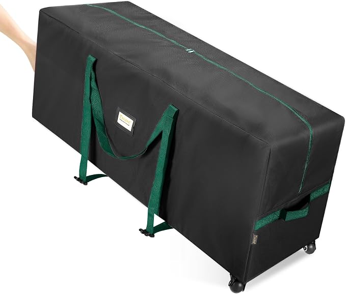 BALEINE 7.5 ft Rolling Christmas Tree Storage Bag, 2 Swivel Wheels by BALEINE