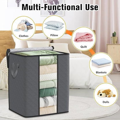 SpaceTrove Clothes Storage Bags, 80L Large Capacity Containers - Image 5