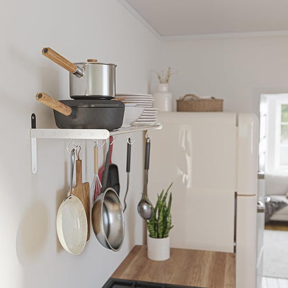 Wallniture Lyon Kitchen Organization and Storage Rack, Stainless Steel Metal - Image 6