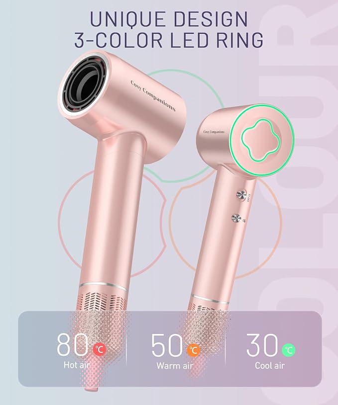Hair Dryer - 150000 RPM High-Speed Brushless Motor Negative Ionic Blow Dryer - Image 4
