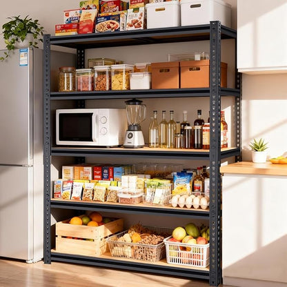 Heavy Duty Garage Shelving, 5-Tier Garage Storage Shelves, 2400LBS Storage - Image 9