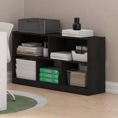 Furinno DALY Book Shelf, 5-Cube Bookshelf, Horizontal Cube Storage Organizer - Image 2
