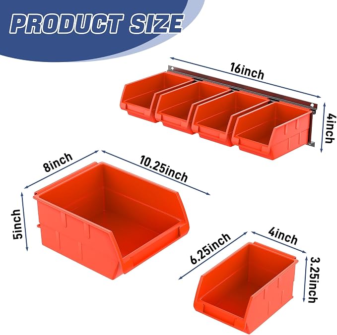 WALMANN Wall Mounted Storage Bins - Image 3