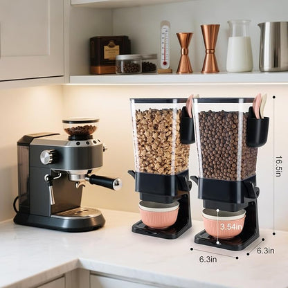 Cereal Dispenser Countertop Black 2 Pack - Image 3
