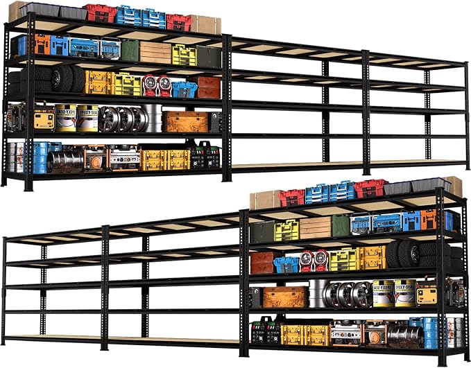 PrimeZone 60" W X 24" D X 72" H Heavy Duty Garage Storage Shelves by PrimeZone