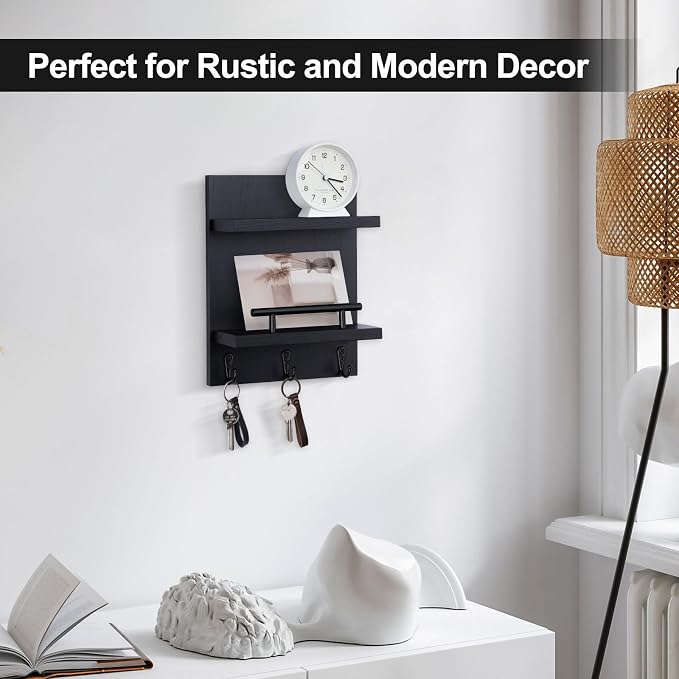 Key Holder Wall Mount, Mail Shelf Decor - Image 6