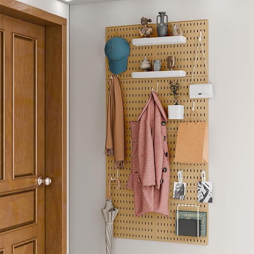 Pegboard Combination Kit for Wall Organizer, Wall Mounted Peg Board Kits for - Image 4
