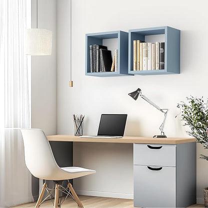 Cube Floating Shelves Set2, Display Shelves Wall Mount 7.75" D x 12.5" W x - Image 7