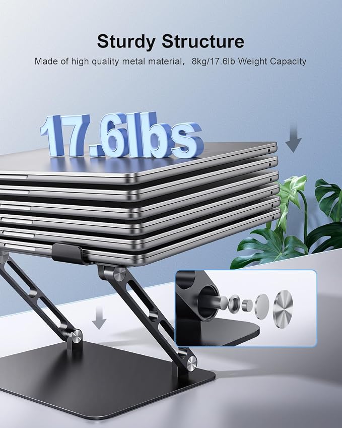 Adjustable Laptop Stand Ergonomic Computer Riser Aluminum Laptop Stand - Image 5