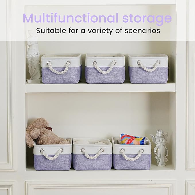 11.8x7.9x5.2 Inch Fabric Small Storage Bins - Image 6
