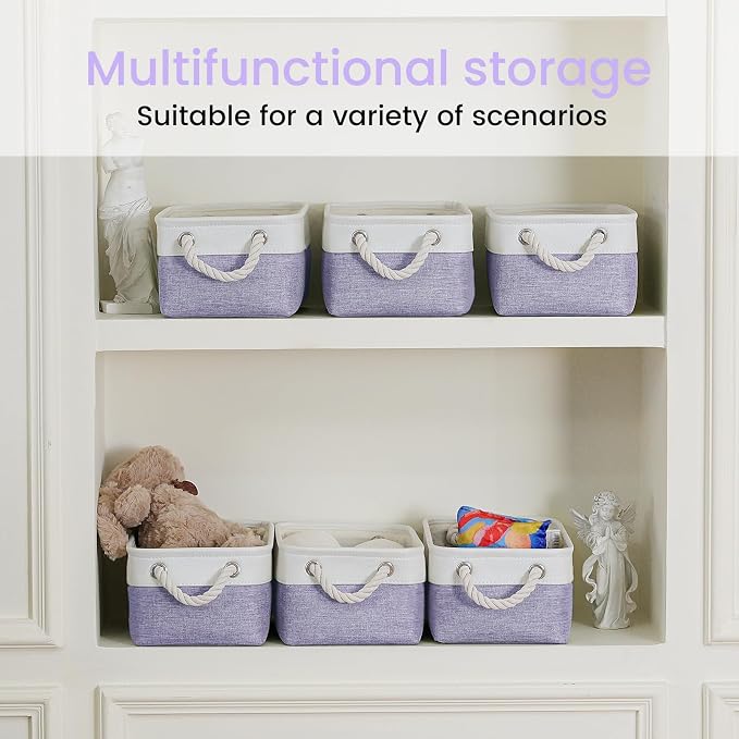 11.8x7.9x5.2 Inch Fabric Small Storage Bins - Image 6