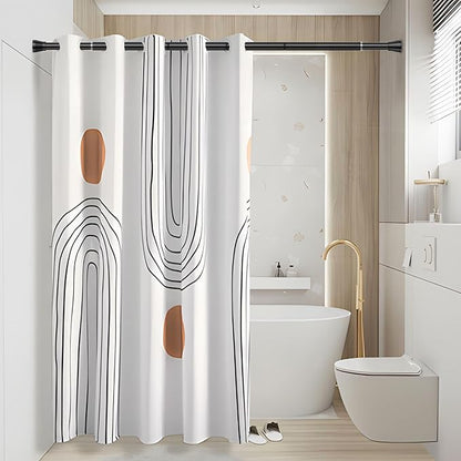 Shower Curtain Rod 45 to 77 Inches 2Pack Black Tension Curtain Rod No Drilling - Image 6