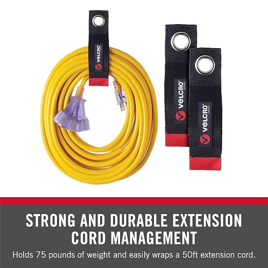 VELCRO Brand EASY HANG Extension Cord Organizer – Declutter Fast, Hang Smarter - Image 2