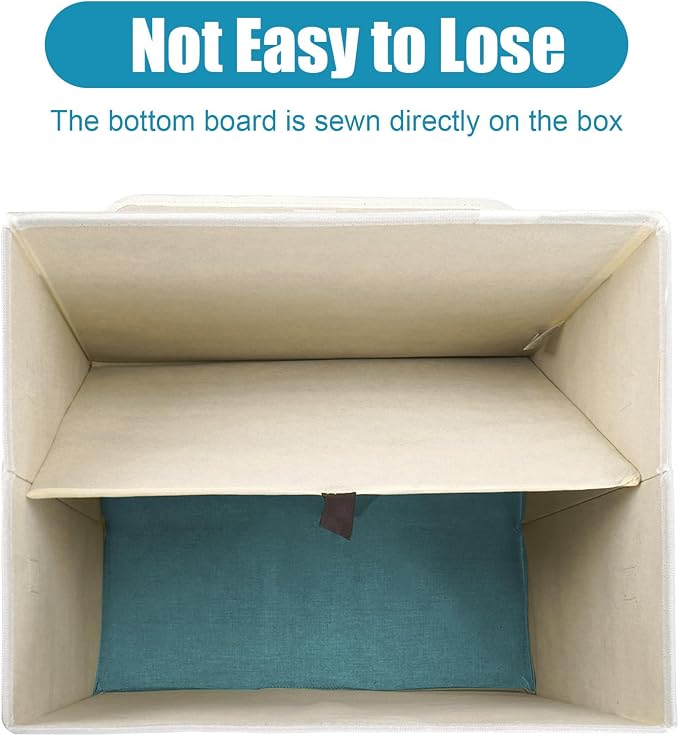 Large 17" 42 Quarts Collapsible Stackable Storage Bins - Image 4