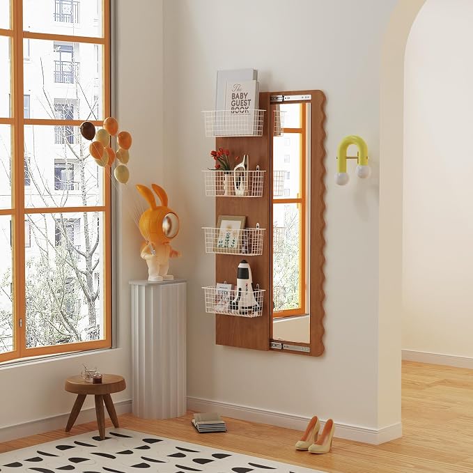 MaraFansie Wire Basket 4-Pack Hanging Wall Organizer Cabinet Storage Basket - Image 5