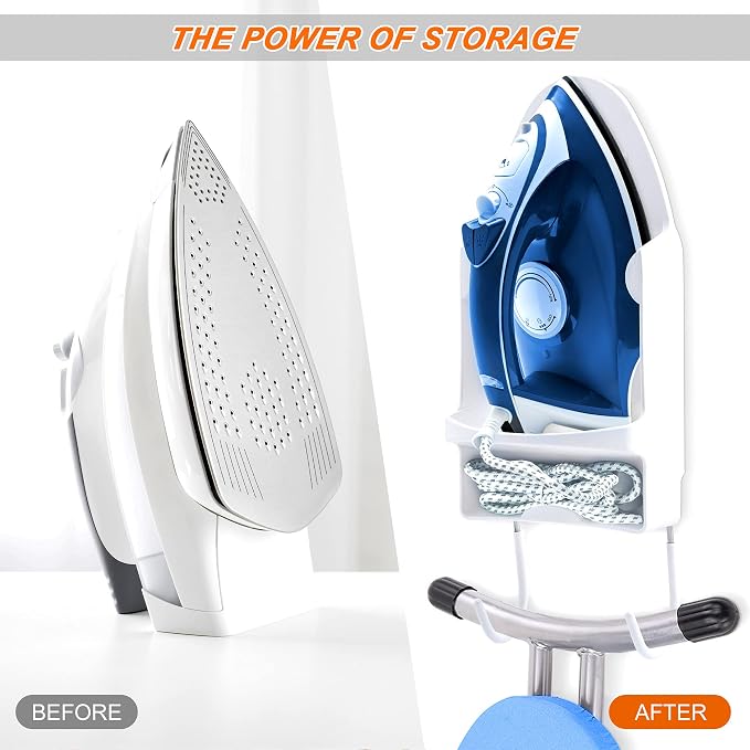 Ironing Board Hanger Wall Mount Ironing Holder Iron Hanger - Image 4