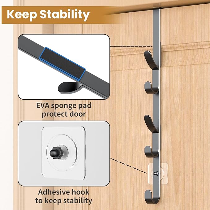 Over The Door Hooks, Metal Door Hooks - Image 5