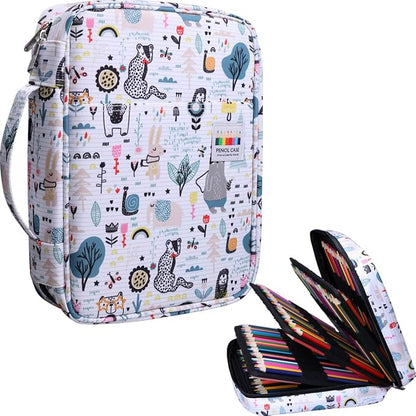 JAKAGO 220 Slots Colored Pencil Case Large Capacity Pen Holder by JAKAGO