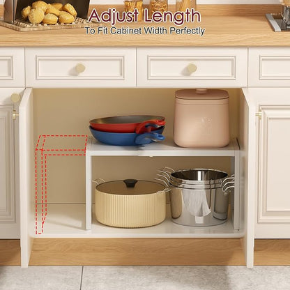 Expandable Kitchen Storage Shelves, 100LBS Heavy Duty Metal Shelving Unit - Image 6