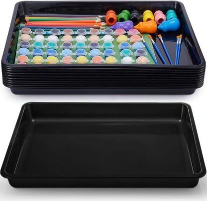 Hoteam 10 Pcs Flat Storage Organizer Tray Bin Paper Tray by Hoteam