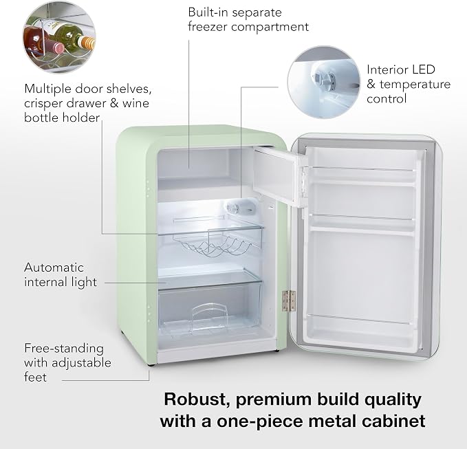 Cooluli Curve 3.8 cu ft Mini Fridge - Image 4