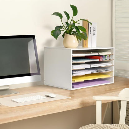 12x18 Construction Paper Organizer, Larger Size Wooden Literature Organizer - Image 6