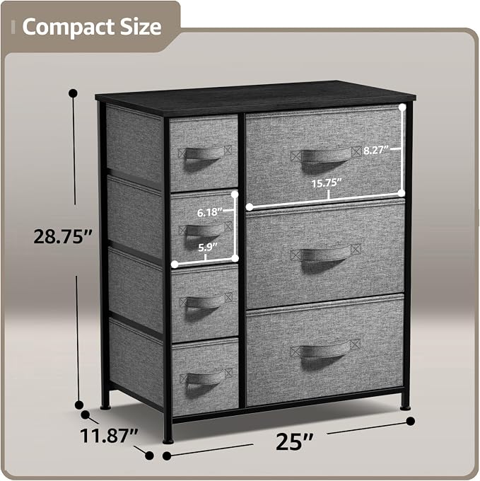 Sorbus Dresser with 7 Drawers - Image 3