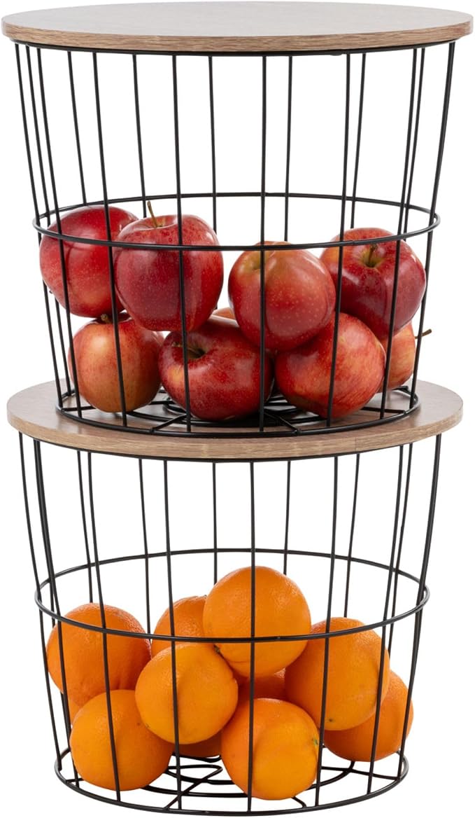 IRIS USA Round Wire Basket by IRISUSA