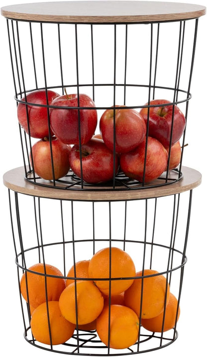 IRIS USA Round Wire Basket by IRISUSA