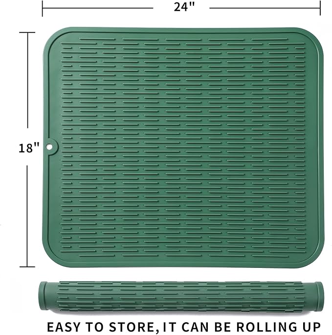 Silicone Dish Drying Mat for Multiple Usage, Easy clean, Eco-friendly, - Image 2