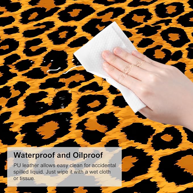 Leopard Print Mouse Pad – Large Extended Desk Mat 31.5 x 11.8 in– Bold Cheetah - Image 7